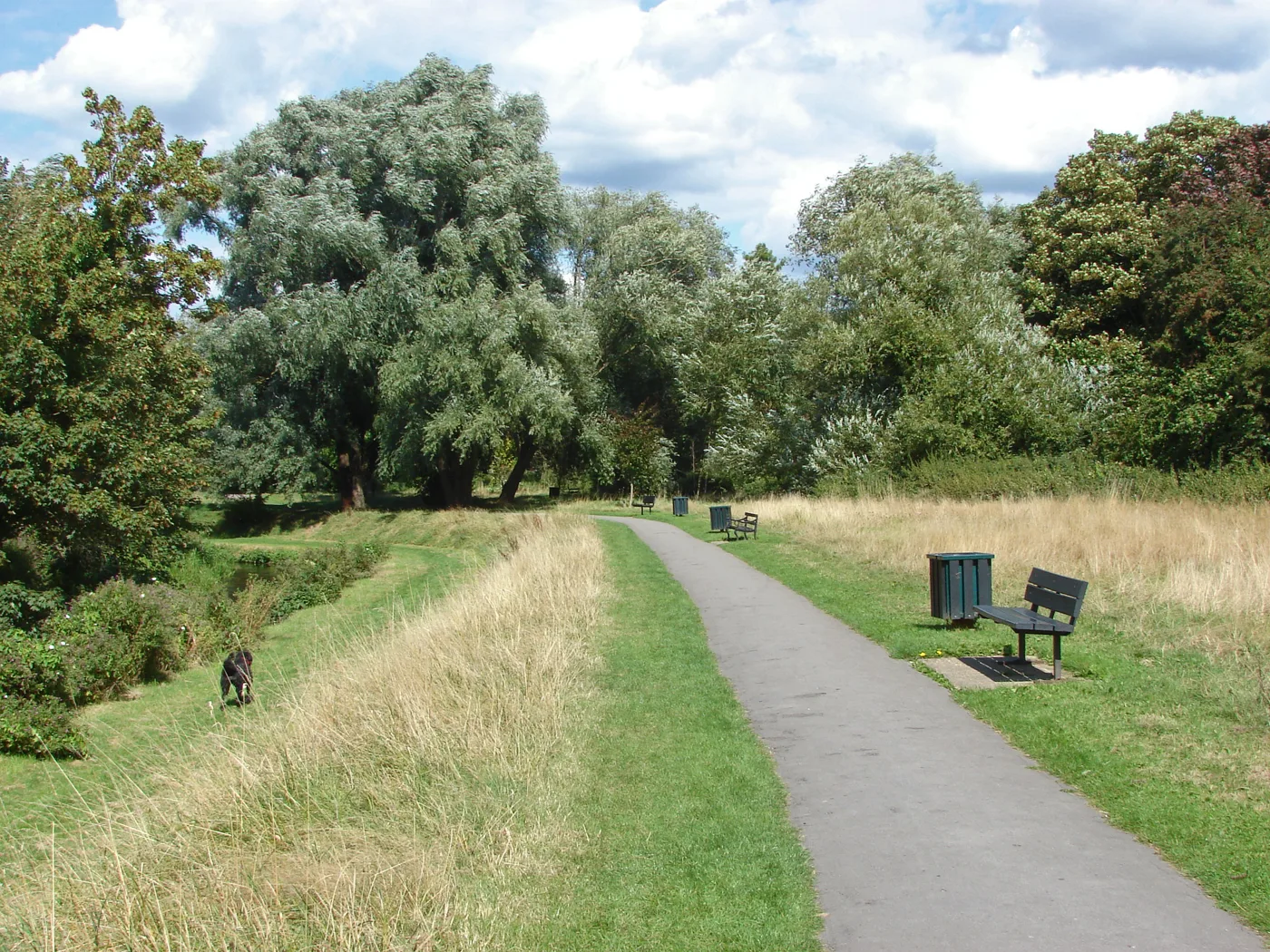 Borelli Walk, the riverside path off South Street, Farnham, one of the 11 Farnham sites due to pass to the town council.