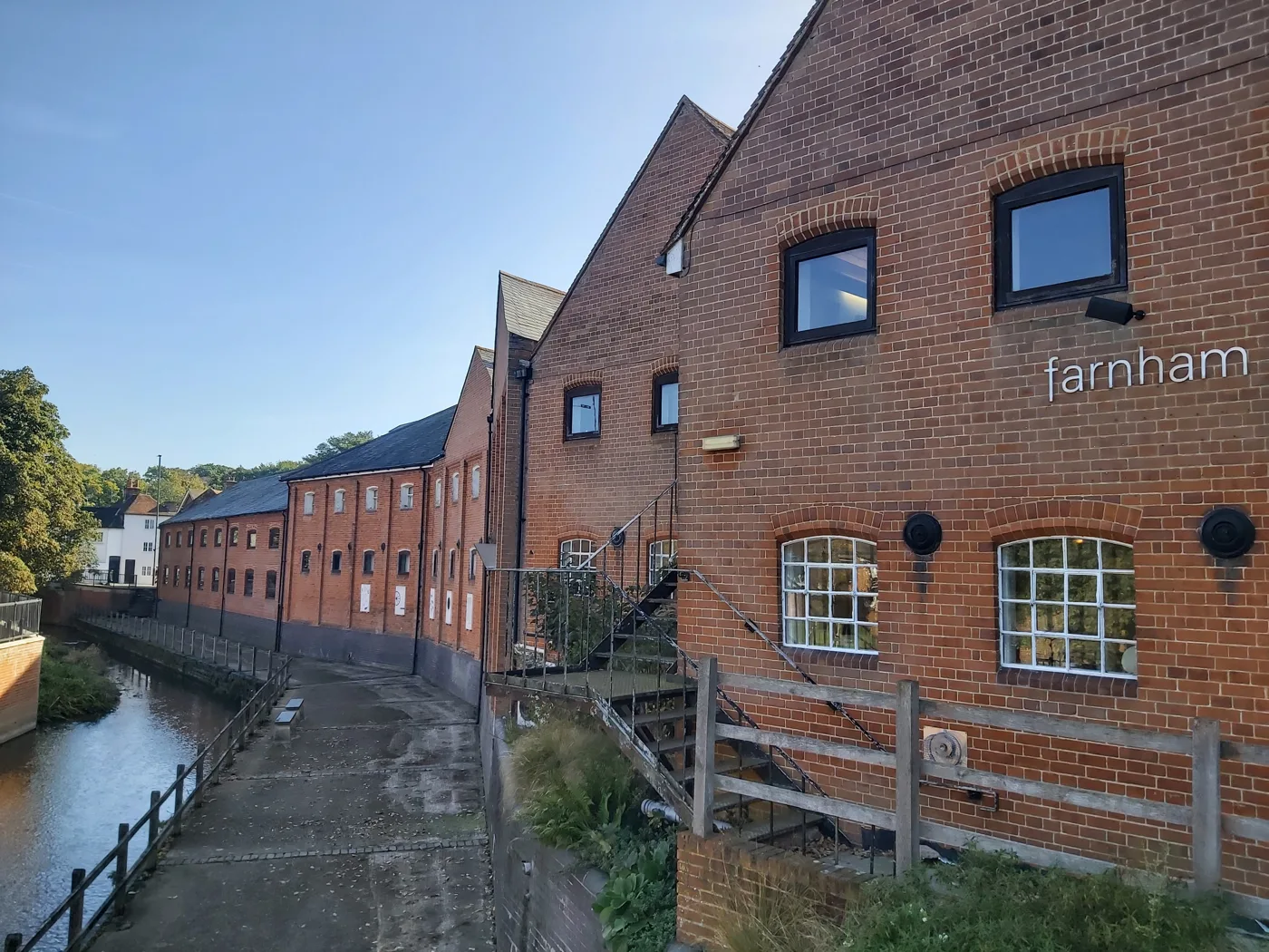 Farnham Maltings beside the River Wey, where the Festival of Crafts is held on 10 and 11 October